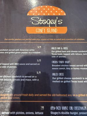 Menu photo 1 Stogey's Coney Island Joplin, MO