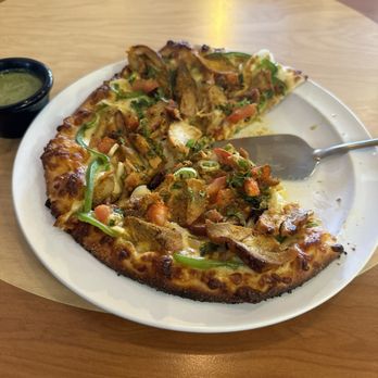 Desi Aroma - Tikka Masala Pizza!!!  .   It tastes even better than it looks! - Indian Near Me - Rancho Cucamonga, California