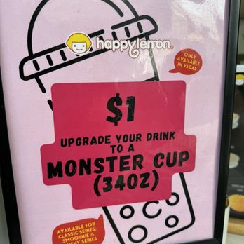 Happy Lemon - Grand Bazaar - March 2024 - Bubble Tea Near Me - Las Vegas, Nevada