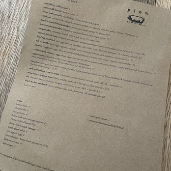 Plow - Menu - Breakfast & Brunch Near Me - San Francisco, California