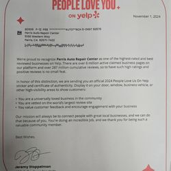 Perris Auto Repair Center - Second year in a row!