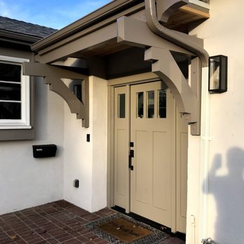 Eco Design & Builders Inc - Front door overhang for design and to help block the sun and rain from our front door. Immaculate design execution. - General Contractors Near Me - Tarzana, California Eco Design & Builders Inc - Front door overhang for design and to help block the sun and rain from our front door. Immaculate design execution. - General Contractors Near Me - Tarzana, California