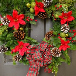 Darby's Florist - Holiday Wreath Darby's Florist made (for me).