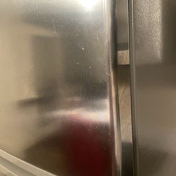 Residence Inn by Marriott East Lansing - Hard to see in pic but the scummy smears go nicely with the food in the freezer. Makes me concerned about what else didn't get cleaned