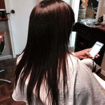 Hairloom - This is after I did the thermal relaxer - Hair Stylists Near Me - Miami, Florida