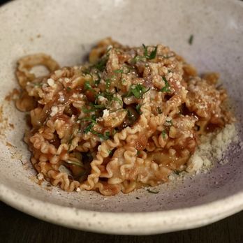 Esther's Kitchen - MAFALDA - amatriciana+guanciale+red onion+chili+parsley - Italian Near Me - Las Vegas, Nevada