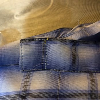 Tide Cleaners - More of this horrendous stitching..... - Dry Cleaning Near Me - Humble, Texas