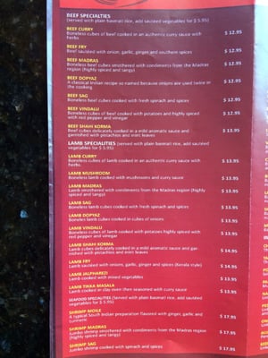 Menu photo 3 Sitar Palace Orangeburg, NY