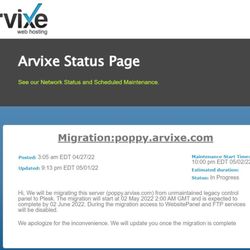 Arvixe Web Hosting - ABSURD lockout for 30 days to update server???