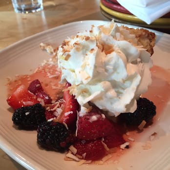 Cactus Restaurants - Tres leches with lots of fruits with it and coconut - Tex-Mex Near Me - Bellevue, Washington