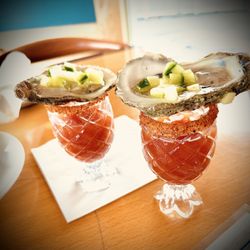 Bartlett's Fish Camp - Mezcal Oyster shooters