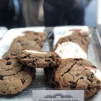 K'Far Cafe - Tehina chocolate chip cookie - Cafes Near Me - Philadelphia, Pennsylvania