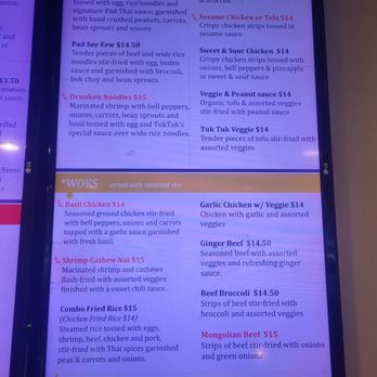 Tuk Tuk Thai Grill - Menu - Thai Near Me - Denver, Colorado