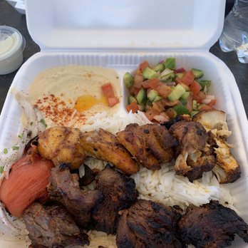 Zankou Chicken - Combo Kabob Plate - Mediterranean Near Me - Anaheim, California