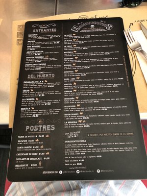 Menu photo 1 La H Es Muda Madrid, M