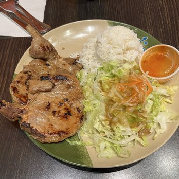 Asian Kitchen - Grilled pork chop. Good when not overcooked. - Asian Fusion Near Me - Brooks, California