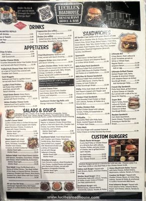 Menu photo 1 Lucille's Roadhouse Clinton, OK Menu photo 1 Lucille's Roadhouse Clinton, OK