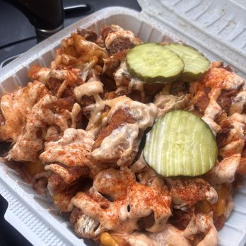 Nunu’s Hot Chicken - Fries with cheese and chicken and a special sauce - Food Trucks Near Me - Philadelphia, Pennsylvania Nunu’s Hot Chicken - Fries with cheese and chicken and a special sauce - Food Trucks Near Me - Philadelphia, Pennsylvania