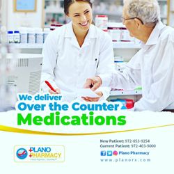 Plano Pharmacy - We deliver over the counter (OTC) MEDICATIONS