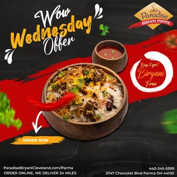 Paradise Biryani Pointe - Buy2Get1 Biryani Free
ParadiseBiryaniCleveland.com/parma - Indian Near Me - Parma, Ohio Paradise Biryani Pointe - Buy2Get1 Biryani Free
ParadiseBiryaniCleveland.com/parma - Indian Near Me - Parma, Ohio
