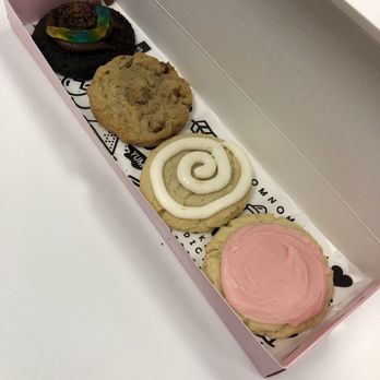 Crumbl - Beaverton - Left to right: dirt cake, chocolate chip cookie, orange roll, chilled sugar - Bakeries Near Me - Beaverton, Oregon Crumbl - Beaverton - Left to right: dirt cake, chocolate chip cookie, orange roll, chilled sugar - Bakeries Near Me - Beaverton, Oregon