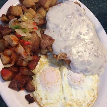 Cahoots Corner Cafe - CFS breakfast. Those potatoes were great! - Breakfast & Brunch Near Me - Oakdale, California Cahoots Corner Cafe - CFS breakfast. Those potatoes were great! - Breakfast & Brunch Near Me - Oakdale, California