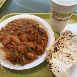Chana masala and chilli chicken Chana masala and chilli chicken