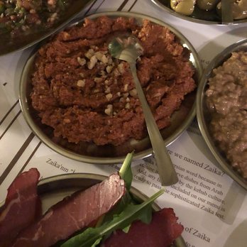 Zaika - Muhammara - onion, tomato, garlic, coriander, tomato paste, walnut, cheese, chili pepper paste - Mediterranean Near Me - Antalya, 07 Zaika - Muhammara - onion, tomato, garlic, coriander, tomato paste, walnut, cheese, chili pepper paste - Mediterranean Near Me - Antalya, 07