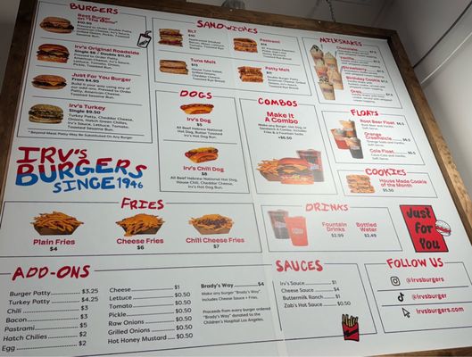 Menu photo 8 Irv's Burgers Newport Beach, CA Menu photo 8 Irv's Burgers Newport Beach, CA