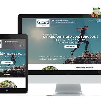 Tiny Frog Technologies - Girard Orthopaedic Surgeons - Web Design Near Me - San Diego, California
