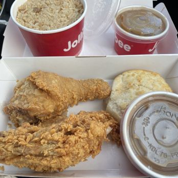 Jollibee - 2 Piece Chicken Joy + Adobo Rice - Chicken Shop Near Me - Sterling Heights, Michigan
