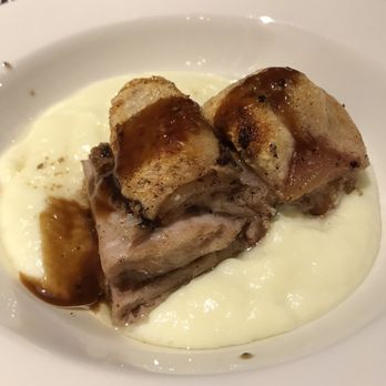 Alpenhorn Bed & Breakfast - Pork Belly, with cauliflower and sweet potato puree - Big Bear Lake, CA