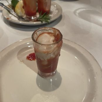 Silver Salmon Grille - Oyoster shooter from Appetizers. - Seafood Near Me - Astoria, Oregon Silver Salmon Grille - Oyoster shooter from Appetizers. - Seafood Near Me - Astoria, Oregon