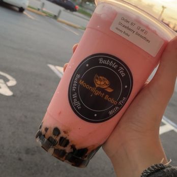 Moonlight Boba - Strawberry milk tea, blended - Bubble Tea Near Me - Pinellas Park, Florida Moonlight Boba - Strawberry milk tea, blended - Bubble Tea Near Me - Pinellas Park, Florida