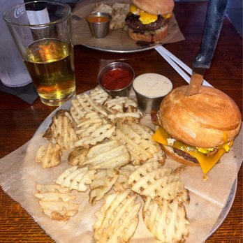 Whiskey Bar Kitchen - Breakfast burger and fries - Pubs Near Me - Augusta, Georgia