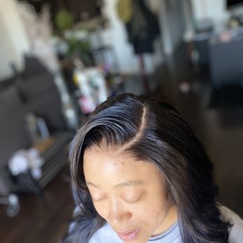 Paragon Lux - This natural custom closure unit was installed on this beauty. She wanted something natural and sultry to match her vibe - Hair Stylists Near Me Paragon Lux - This natural custom closure unit was installed on this beauty. She wanted something natural and sultry to match her vibe - Hair Stylists Near Me