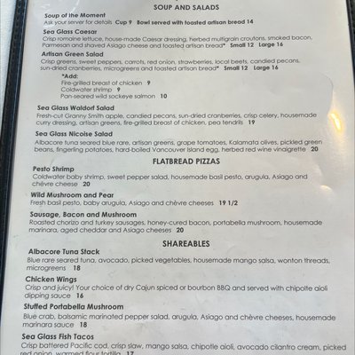 Menu photo 6 Sea Glass Waterfront Grill Sidney, BC