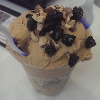 Zero Degrees Custard and Italian Ice - Frozen tiramisu custard interlaced with Oreo & almond toppings. I recommend it this way, suggested by our amazing server Jordan! - Ice Cream & Frozen Yogurt Near Me - Lancaster, California Zero Degrees Custard and Italian Ice - Frozen tiramisu custard interlaced with Oreo & almond toppings. I recommend it this way, suggested by our amazing server Jordan! - Ice Cream & Frozen Yogurt Near Me - Lancaster, California