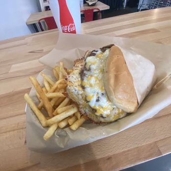 Krunch Burger - Double Krunch burger with Fries! Outstanding! - Burgers Near Me - La Mirada, California Krunch Burger - Double Krunch burger with Fries! Outstanding! - Burgers Near Me - La Mirada, California