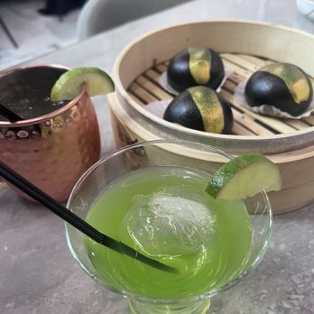Supreme Dumplings - Midori sour, onyx lava custard bun - Shanghainese Near Me - Bellevue, Washington Supreme Dumplings - Midori sour, onyx lava custard bun - Shanghainese Near Me - Bellevue, Washington