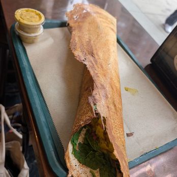 Hampton Chutney Astor Place - Deluxe masala dosa with mango chutney - Indian Near Me - New York, New York Hampton Chutney Astor Place - Deluxe masala dosa with mango chutney - Indian Near Me - New York, New York