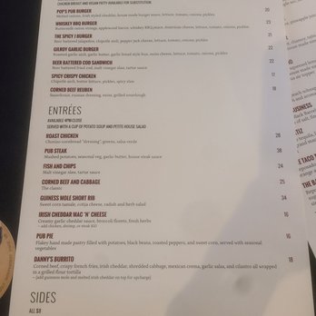 Pop's Public House - Menu - New American Near Me - Gilroy, California