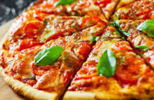 Food from The Drop Zone Pizzeria