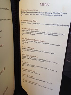 Menu photo 5 Sky View Cafe Seattle, WA Menu photo 5 Sky View Cafe Seattle, WA