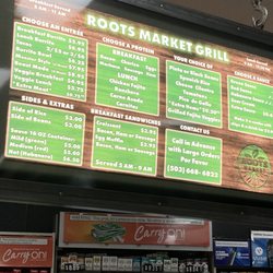 Roots Market - Menu