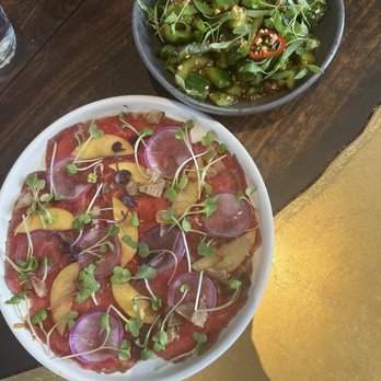 Animae - Carpaccio and PERSIAN CUCUMBERS - Asian Fusion Near Me - San Diego, California