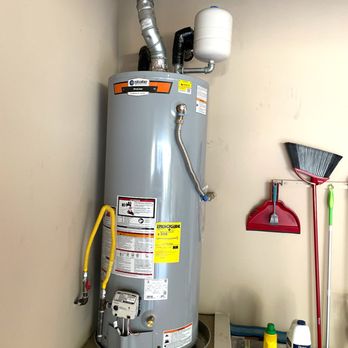 Flint Plumbing - Water Heater Replacement- Brought up to code with Gas drip leg, expansion tank, correct vent pipe - Plumbing Near Me - Buda, Texas