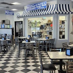 Interior. Old fashioned ice cream parlor decor