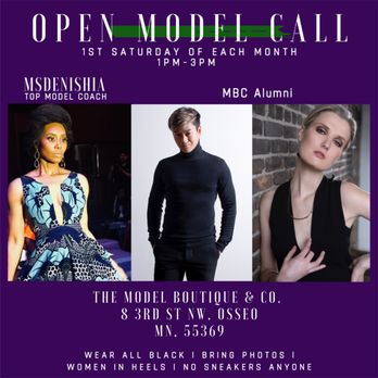 The Model Boutique - Don't Miss Our Next MBC OPEN MODEL CALL this Saturday May 4th from 1-3pm - Talent Agencies Near Me - Osseo, Minnesota