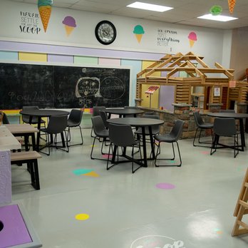 Scoop MT - a classroom with lots of tables and chairs - Ice Cream & Frozen Yogurt Near Me - Miles City, Montana Scoop MT - a classroom with lots of tables and chairs - Ice Cream & Frozen Yogurt Near Me - Miles City, Montana